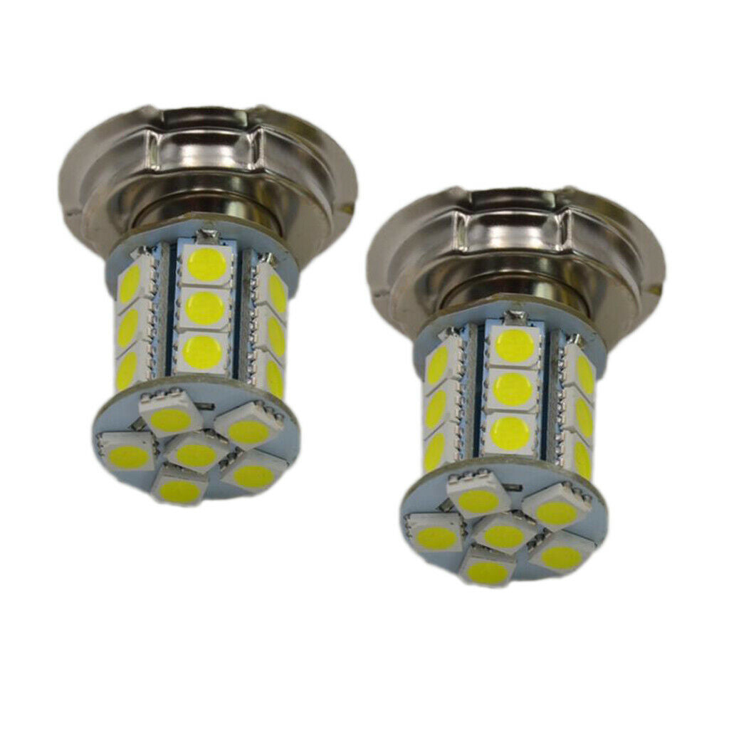 Lots 2 Universal New 12V P26 S 24W 24 LED Motorcycle Headlight Lamp