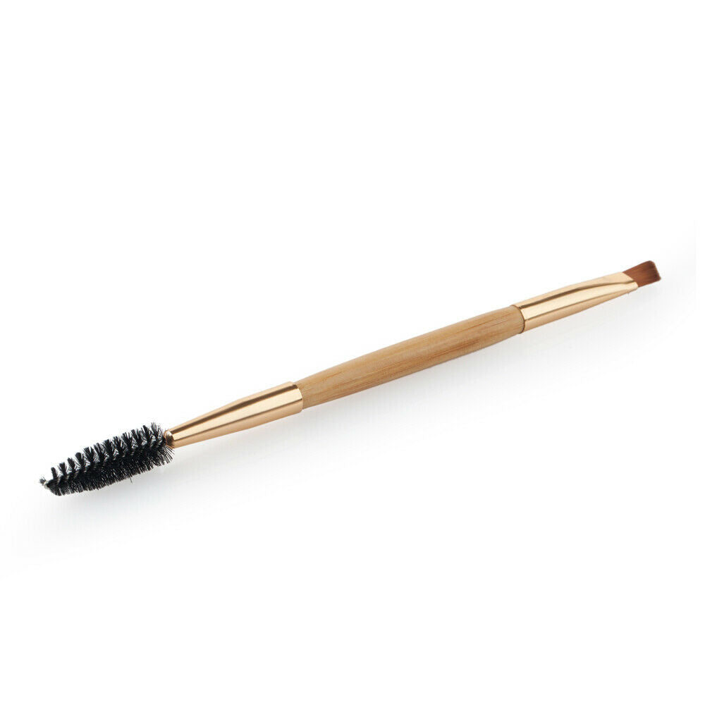 Double-end Eye Brow Grooming Brush Slant Angled Eyelash Mascara Applicator