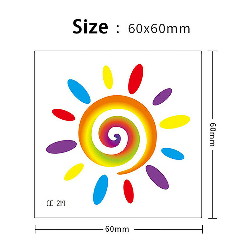 40Pcs Rainbow Tattoos Pride Temporary Waterproof Tattoos Stick SJ