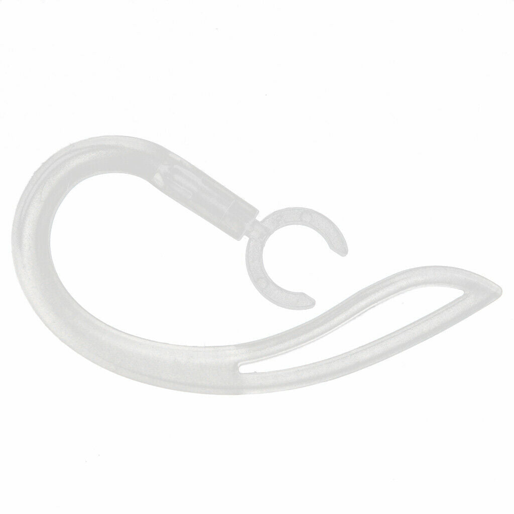 9.0mm Ear Hooks for Wireless Bluetooth Headset - Pack of 4 - Transparent
