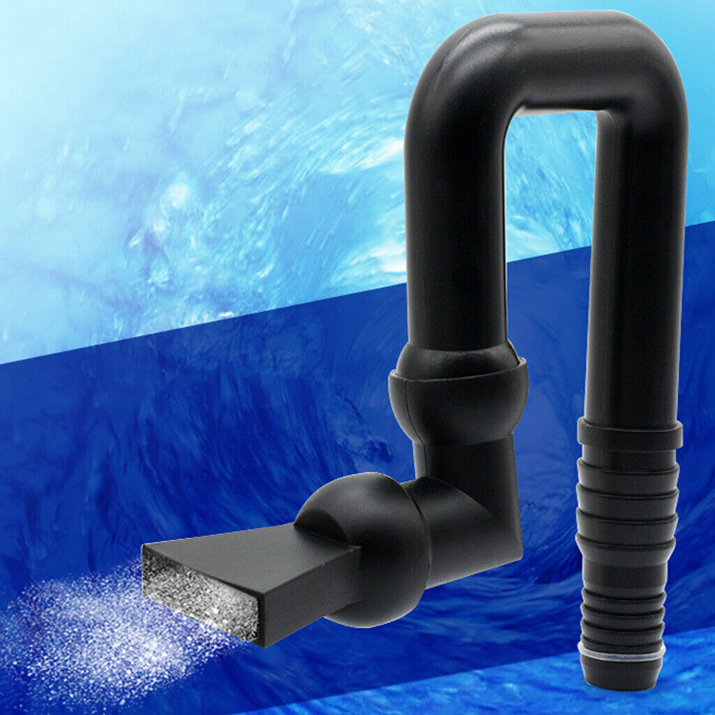 10 pieces aquarium pump duckbill nozzle water outlet return pipe black