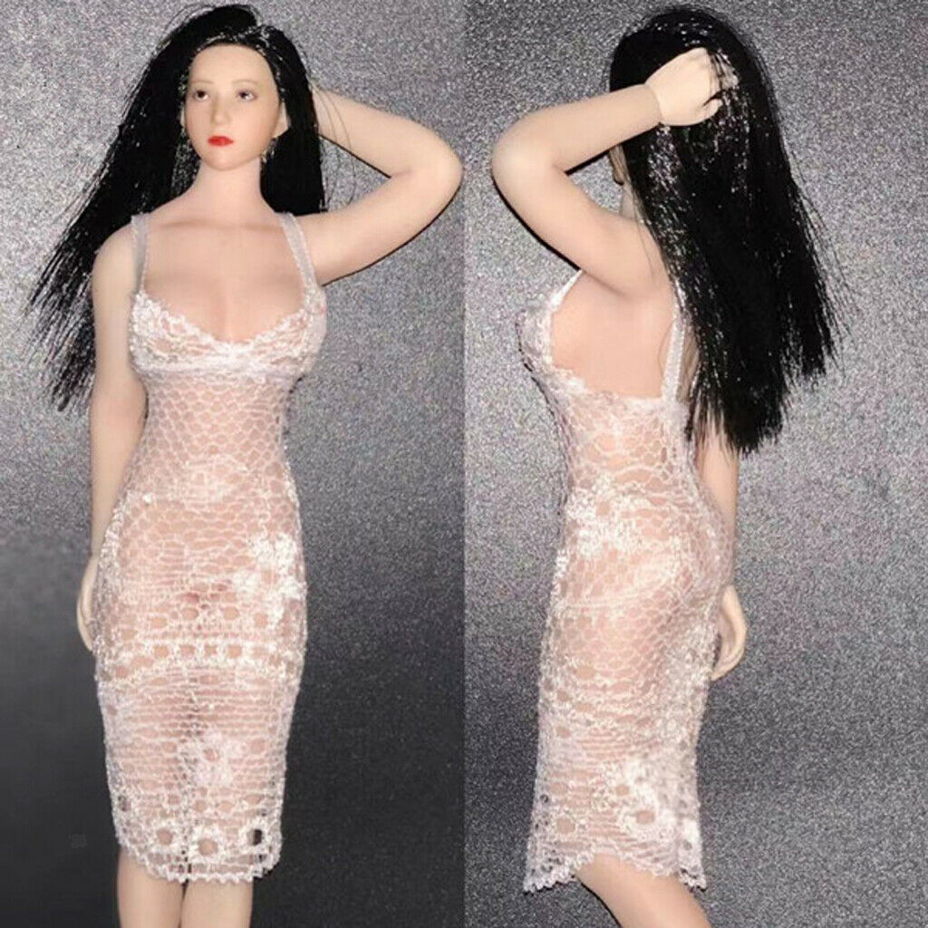 1/12 Scale Fishnet Bodycon Dress for 6 inch Damtoys, Mezco One 12 Female Body -