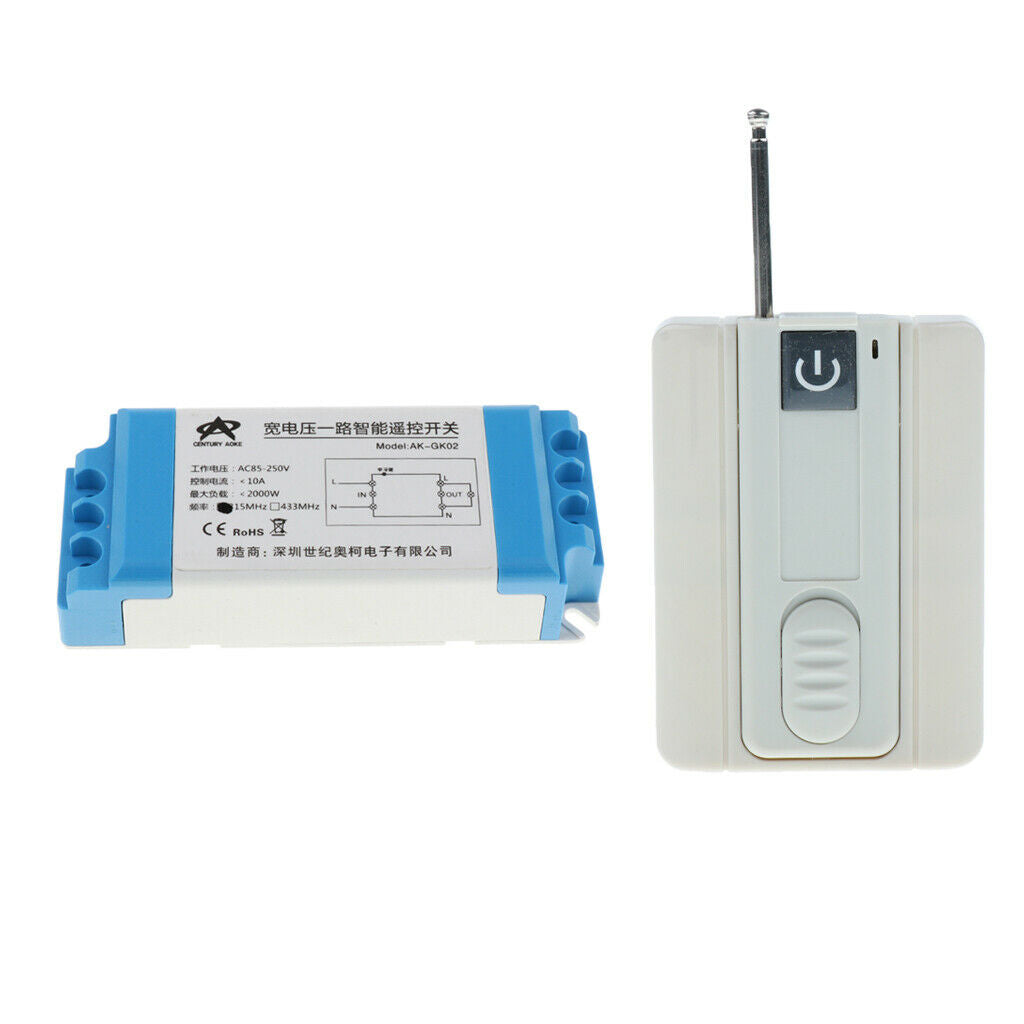 315mhz Wireless RF Remote Control Delay Switch 220V Smart Power