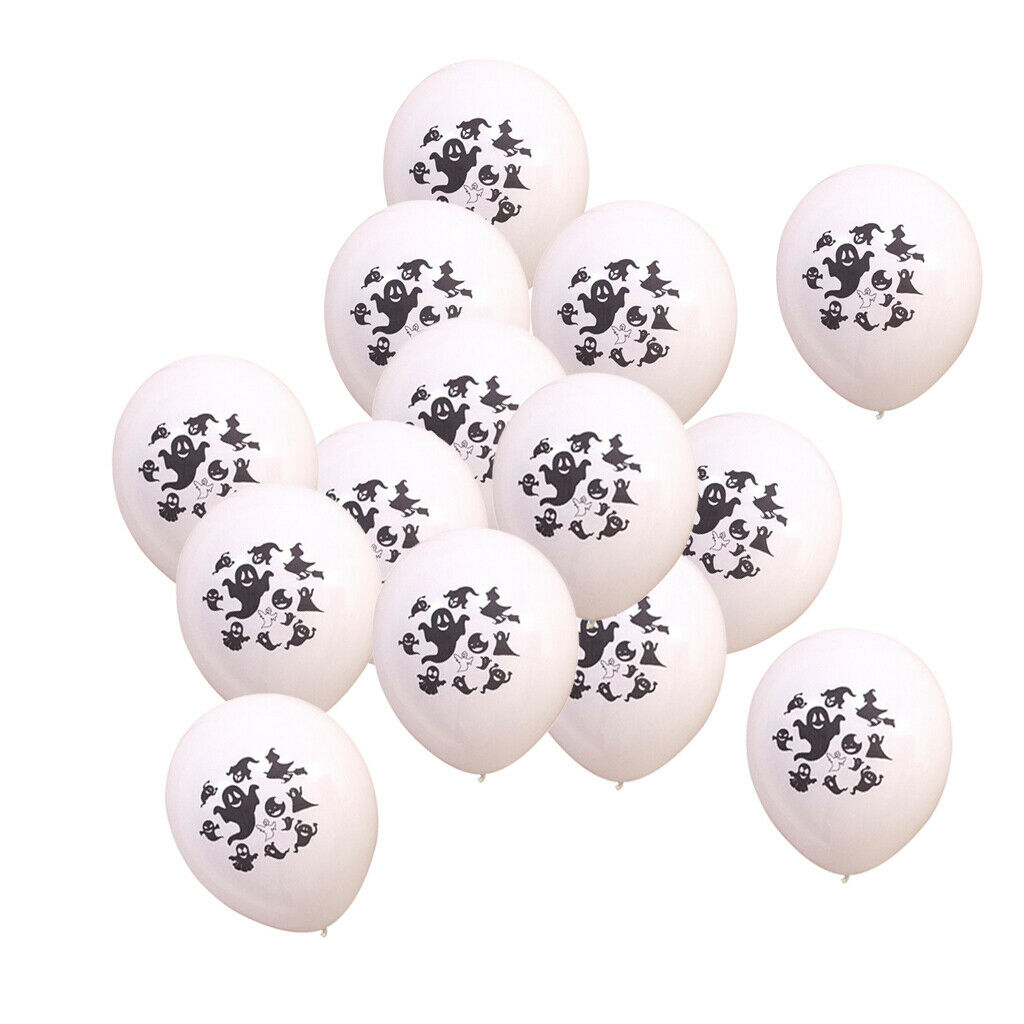 100/lot Halloween Latex Balloons Party Decoration Props White Ghost