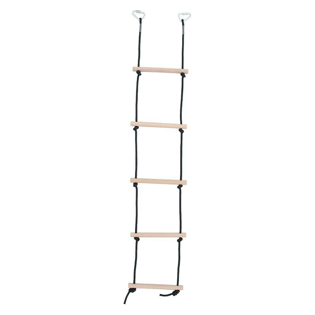Kids Indoor Outdoor Climbing Rope Ladder with 2 Metal Hooks Fun Play Games
