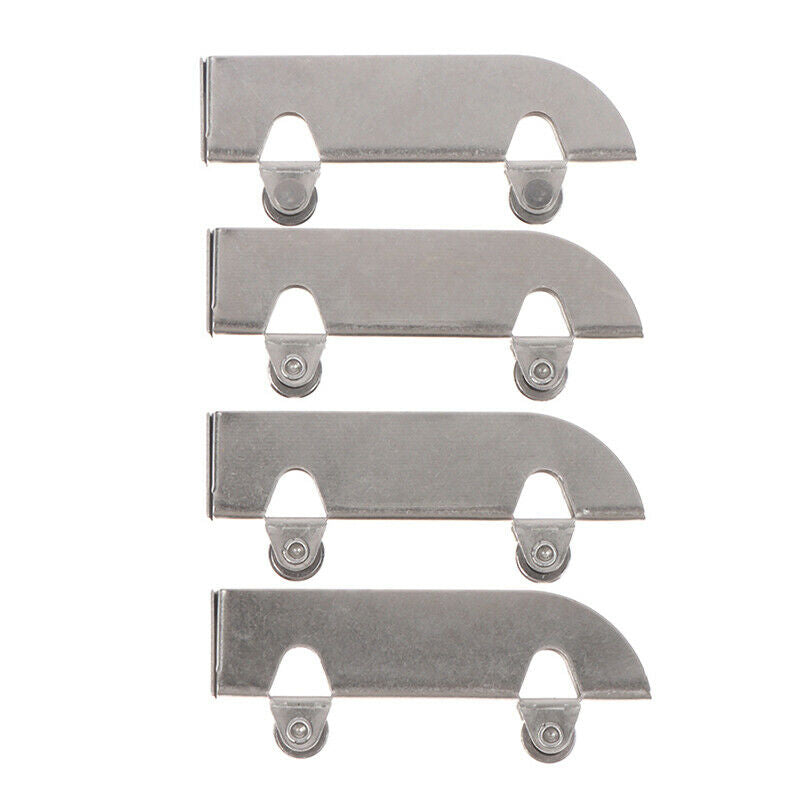 4pc Iron Pulley 5mm Glass Sliding Door Wheel Clamp Track Roller Run WLDFAU
