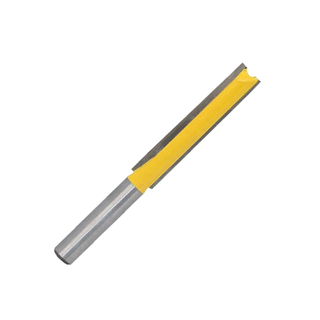 2pcs 3/8'' Diameter x 2'' Height Straight Router Bit Blade Extra Long Cutter