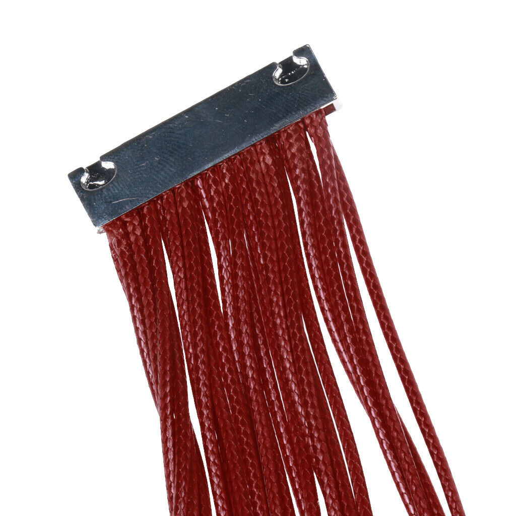 Unique Multilayer Tassel Leather Statement Necklace Bib Women Accessory Red