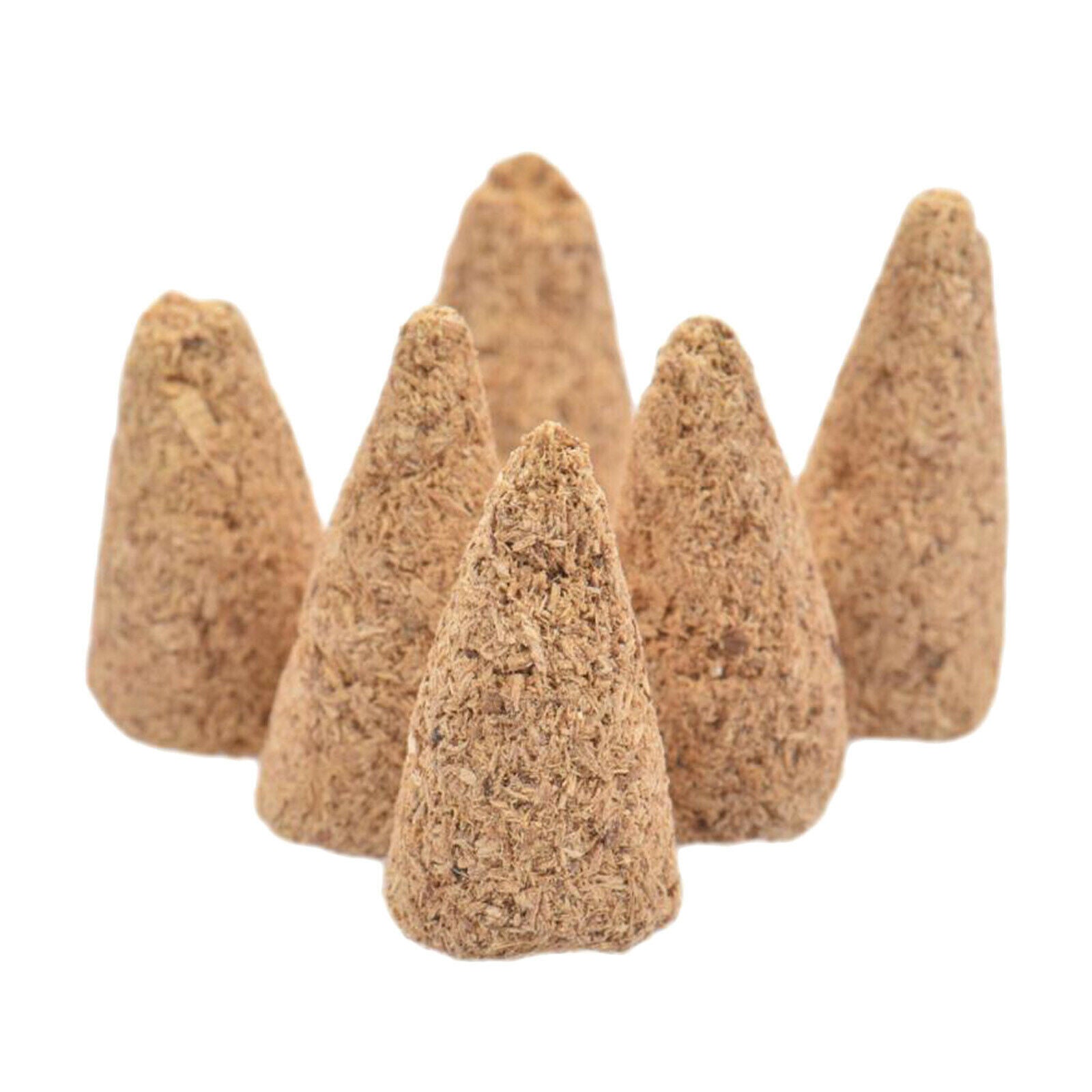 6pcs Sandalwood Bullet Incense Cones Air Purify for Backflow Meditation Gift