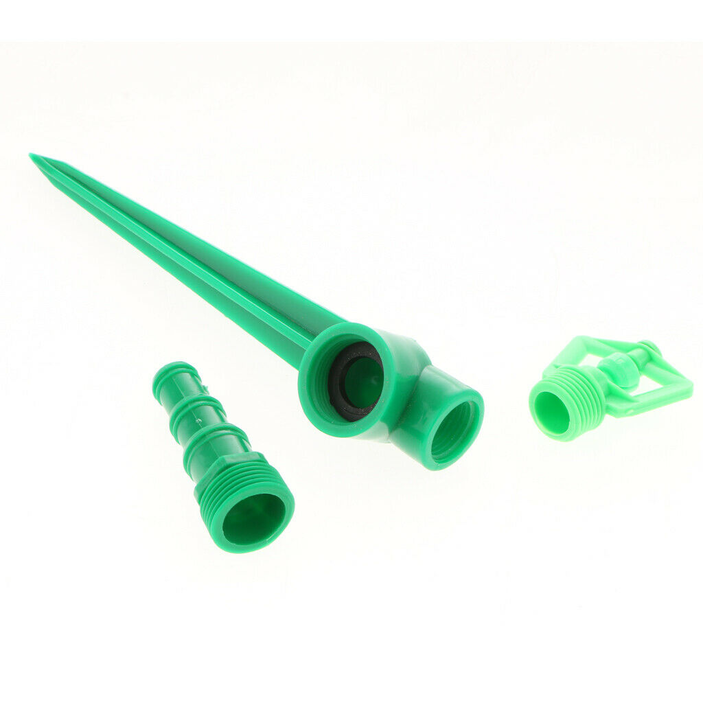 JR6036 Multi Adjustable Lawn Sprinkler on a Spike with Integrated Flow Control,