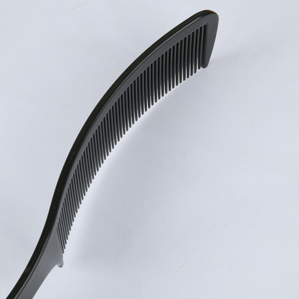 2x Plastic Curved Hair Clipper Cutting Comb Barber Salon Flat Top For Men