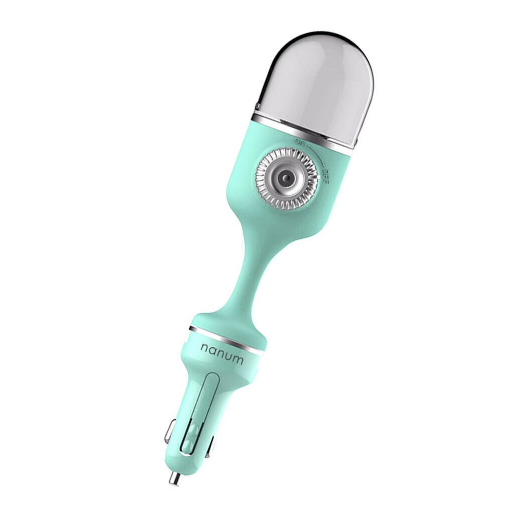 Car Air Humidifier Diffuser Essential Oil Aroma Mist Purifier Blue