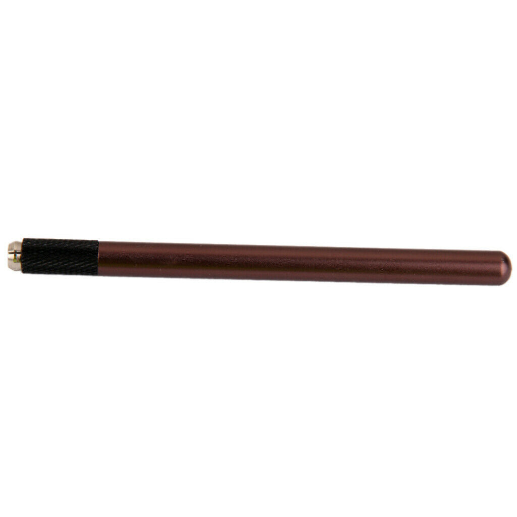 Manual Tattoo Pen Handle For Permanent Eyebrows Aluminum Alloy Coffee