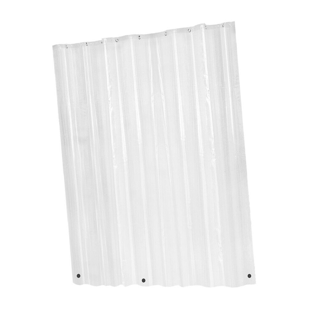 72x80inch PEVA Clear Shower Curtain Liners Waterproof Polyester Bath Screen,Rust
