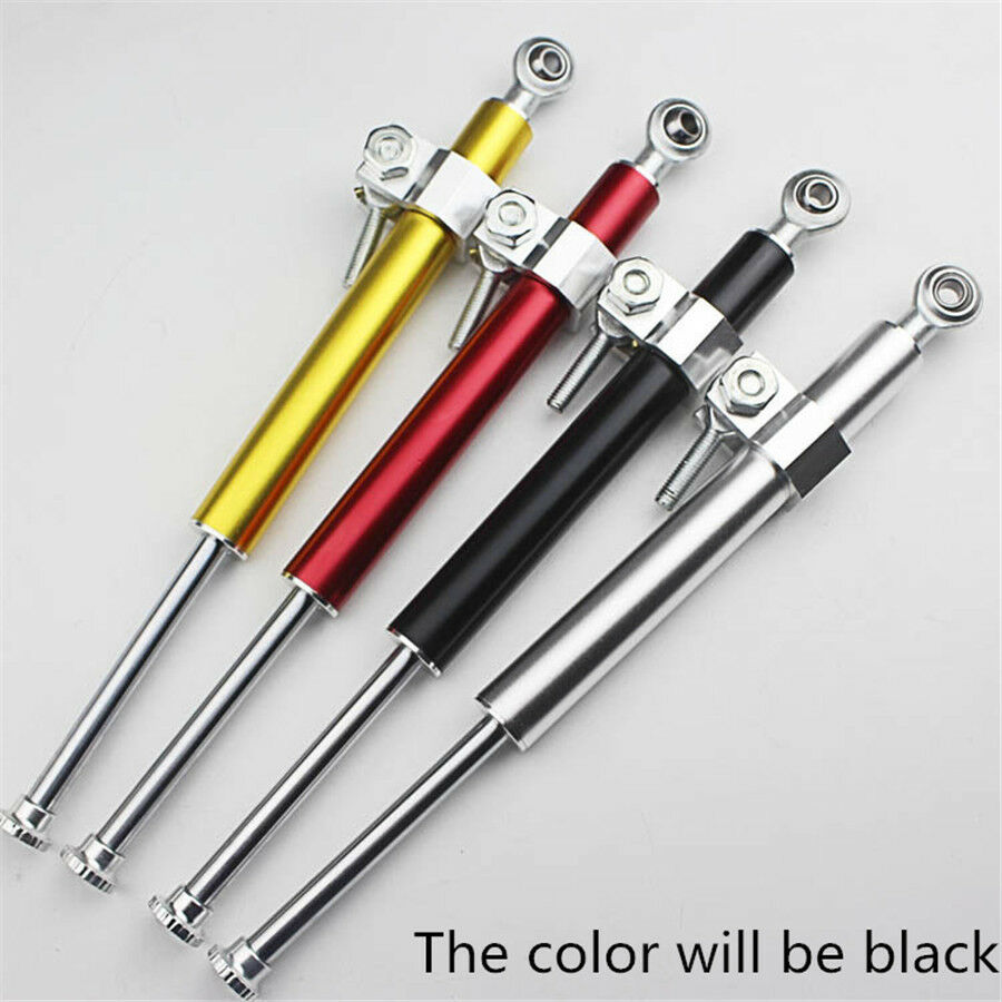 Universal Adjustable 330mm Motorcycle Aluminum Steering Damper Stabilizer Linear
