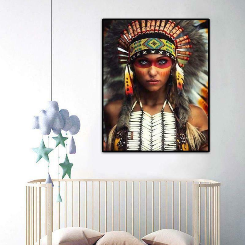 IndianDIY Oil Painting Paint By Numbers Kits with Brushes Acrylics Painting Kits