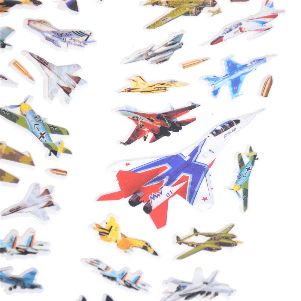 6Sheets Creative Airplane Flying Scrapbooking Bubble Stickers Reward Kids .l8
