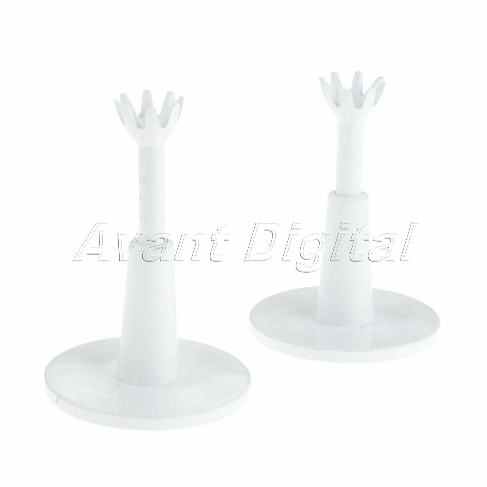 White Golf Adjustable Range Tees Cassette Golf Adjust Built-in Thread Screw 2Pcs