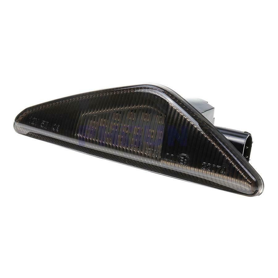 2pcs 12V ABS Smoked Lens Car LED Fender Side Marker Light Lamp For BMW X5 X6 X3