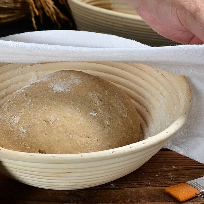 Banneton Bread Proofing Basket By Caesar Bread, 10 Inch Round Sourdough Set, BS5
