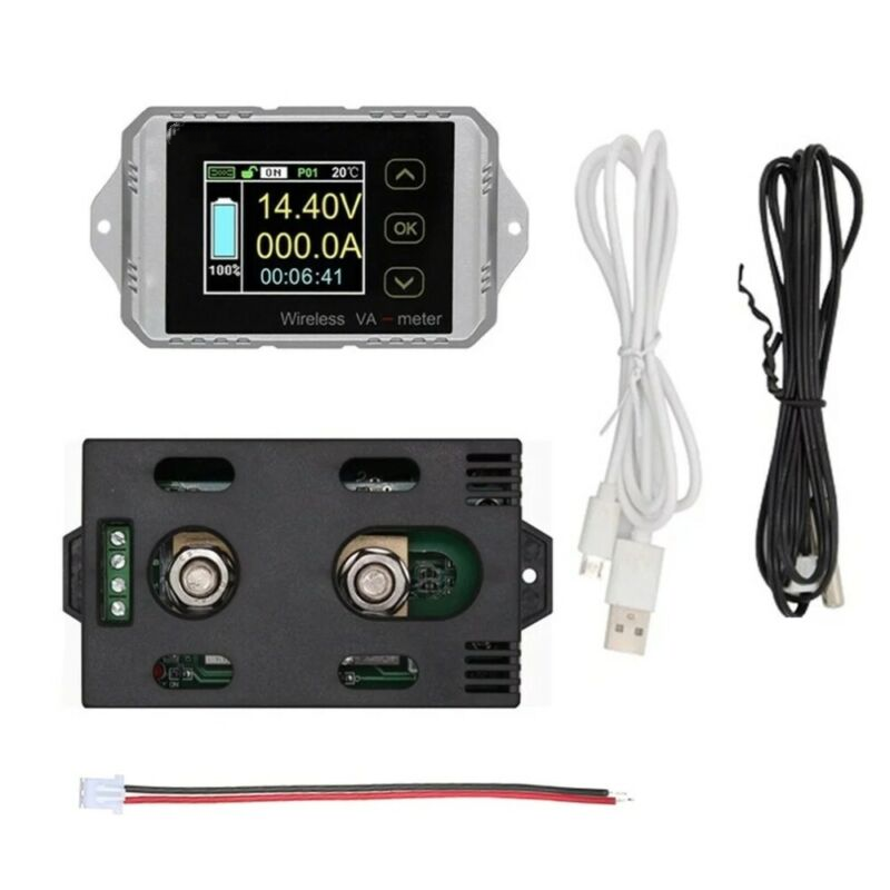 Vat1100 Car Battery Monitor Voltage Va Meter Watt Meter Coulomb 100V 100A