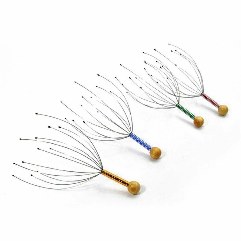 3 PCS Massager Head Scratcher Scalp Octopus Therapeutic Head for Deep Relaxation