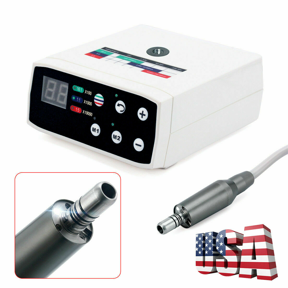 Dental NSK Style Brushless LED Electric Micro Motor Internal Spray 1:1/1:5/16:1