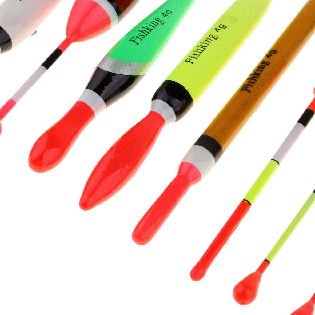 20x Saltwater Fishing 4g Balsa Tackle Wooden Slip Floats Bobbers Bass Trout