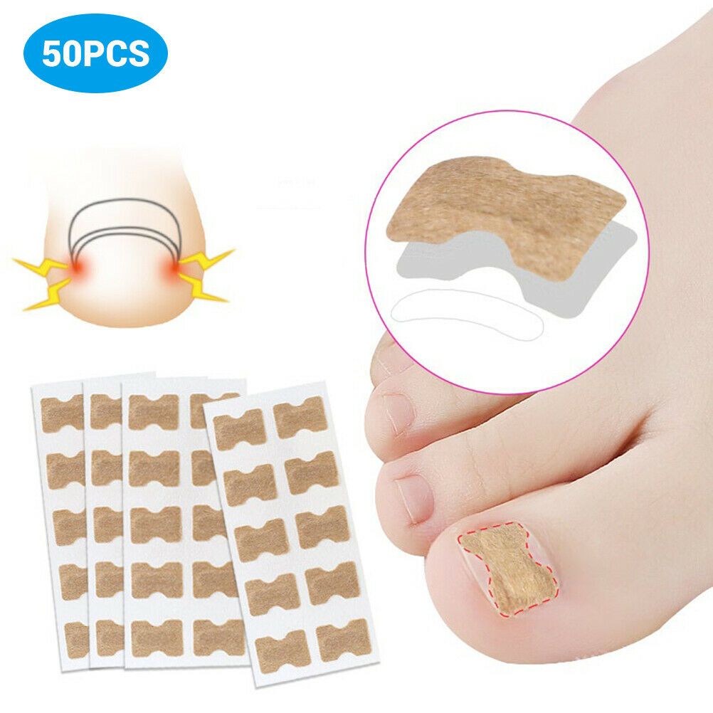 50x Ingrown Toenail Corrector Stickers Double Sided Tape Corrector Pedicure Tool