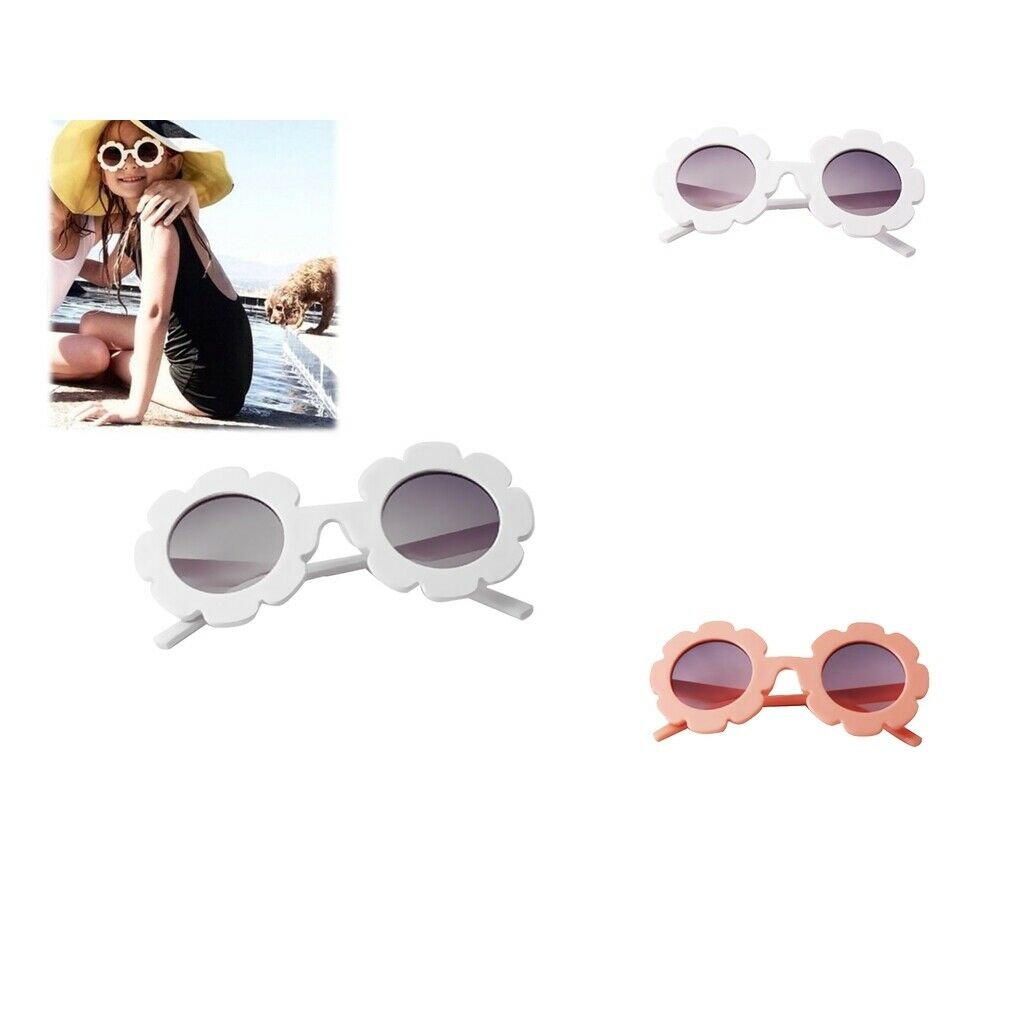 2Pcs Cute Baby Boy Girl Round Goggles Toddler Infant Soft Plastic UV400