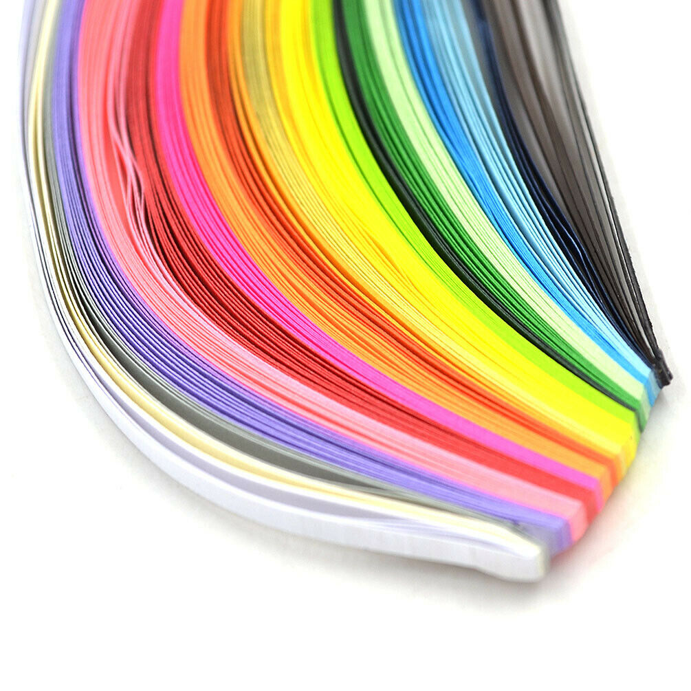 160PCS 3mm Quilling Paper Strip Origami Tool Handmade Scrapbooking DIY Art Craft
