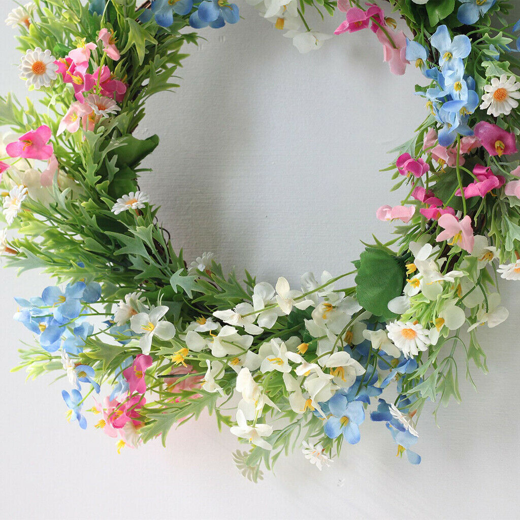 15in Romantic Primrose Wreath Garland Front Door Wedding Festival Decor
