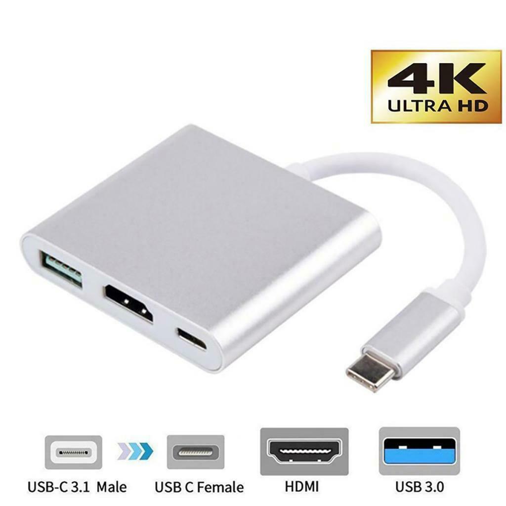 USB Type C Hub to VGA Adapter USB 3.0 Type-c Port Laptop Hub Power Converter