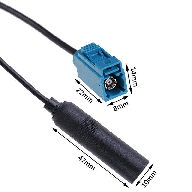 5.5Inch 12V Car Radio Aerial Antenna Adaptor CD Fakra To Female Connector.l8