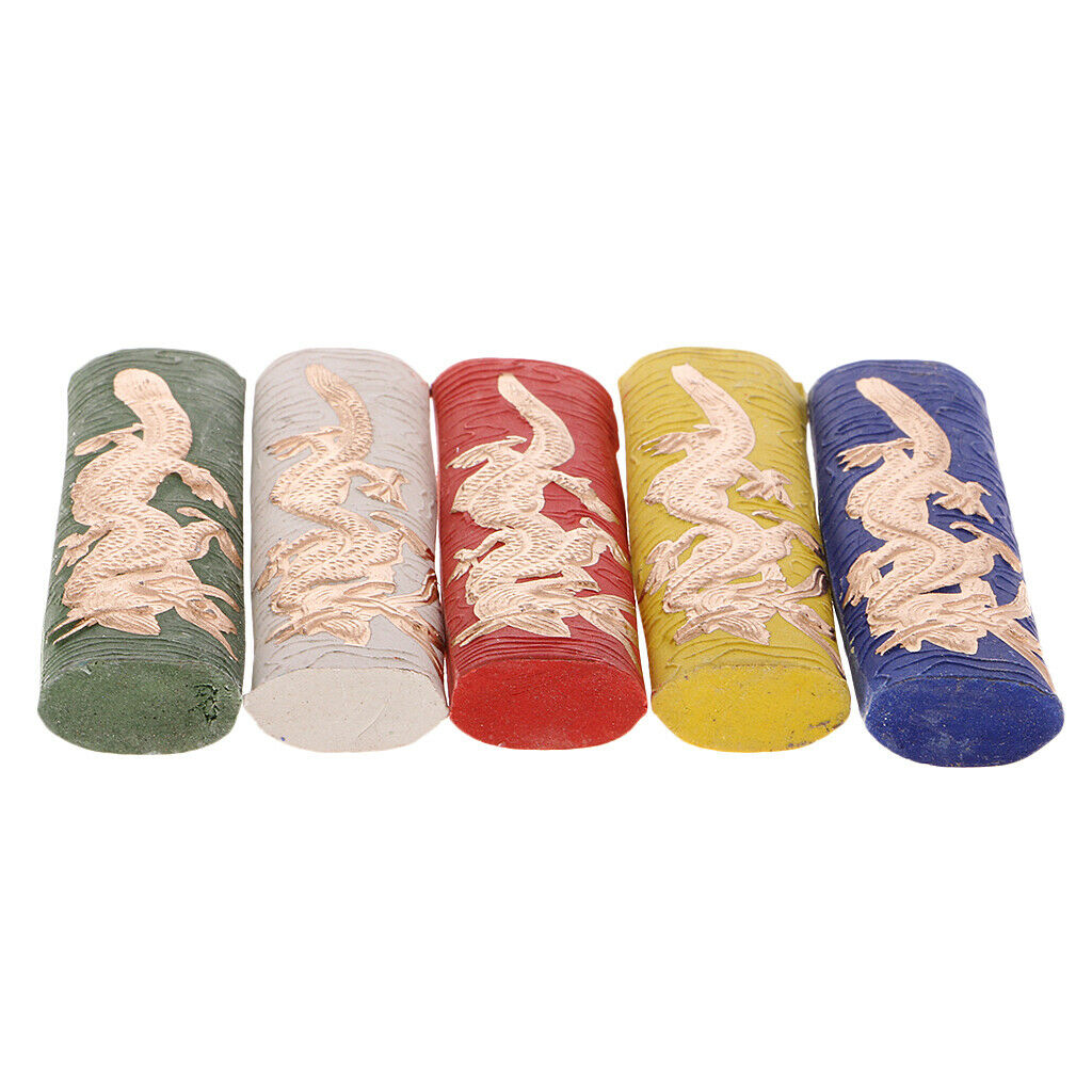 5Pcs Ink Stick Set for Japanese Traditional Calligraphy Writing Training