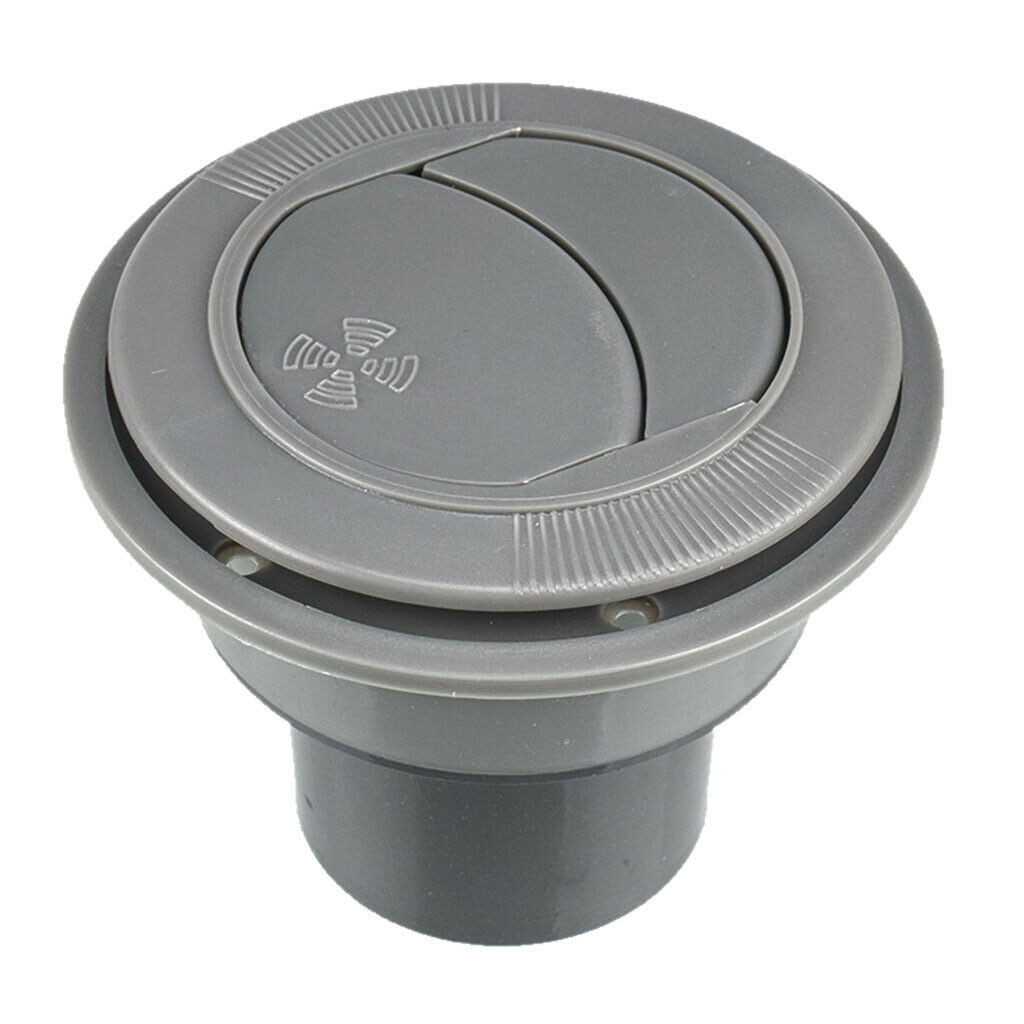 53mm Universal A/C Air Outlet Vent For RV Bus Air Conditioner Gray Part