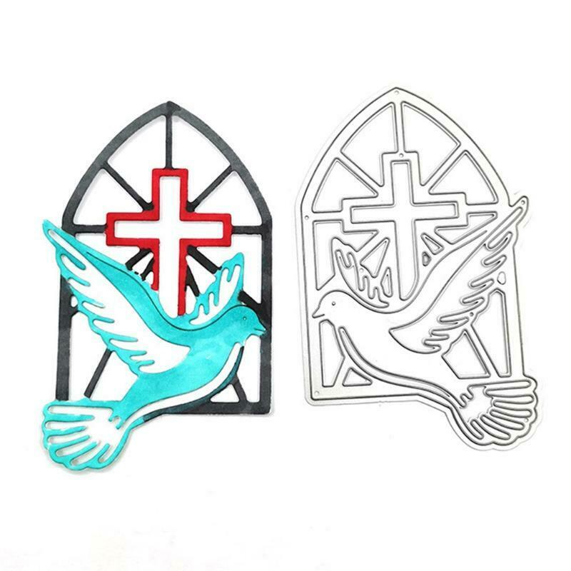 Christian Peace Dove Metal Cutting Dies Stencil Scrapbooking DIY Album Stamp
