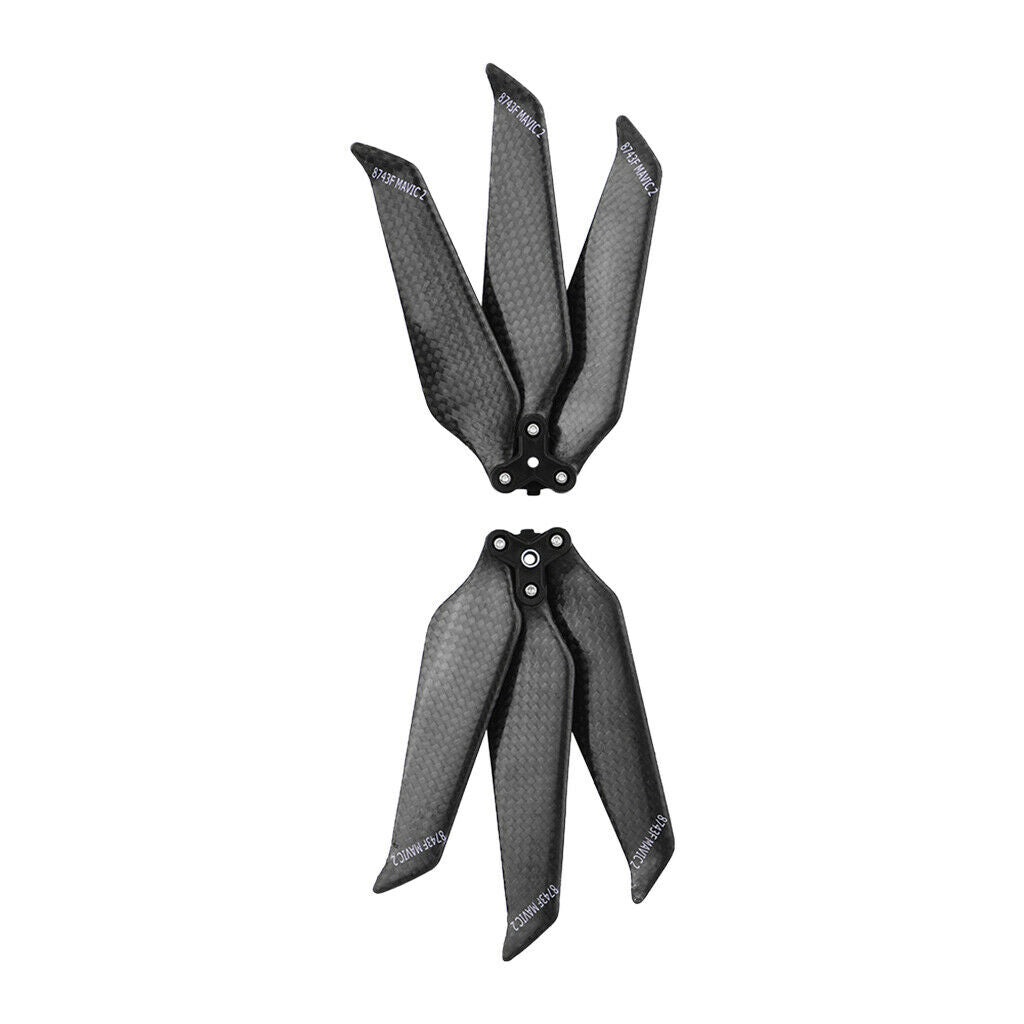 1 Pair Carbon Fiber 3-Blade Low-noise Propeller Props for DJI MAVIC 2