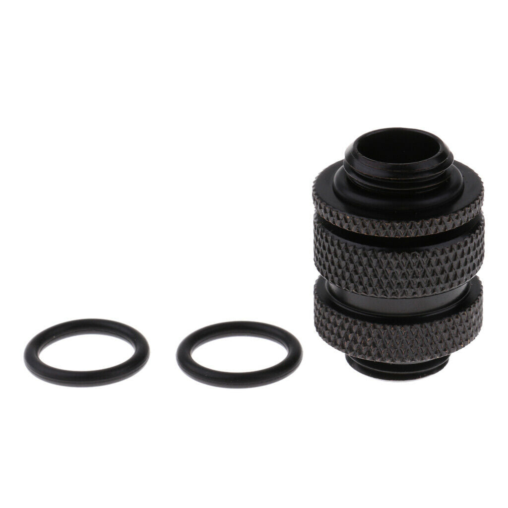 1 Pack of G1/4 Dual Adjustable Pipe (16-22MM) Thread For PC Water Cooling