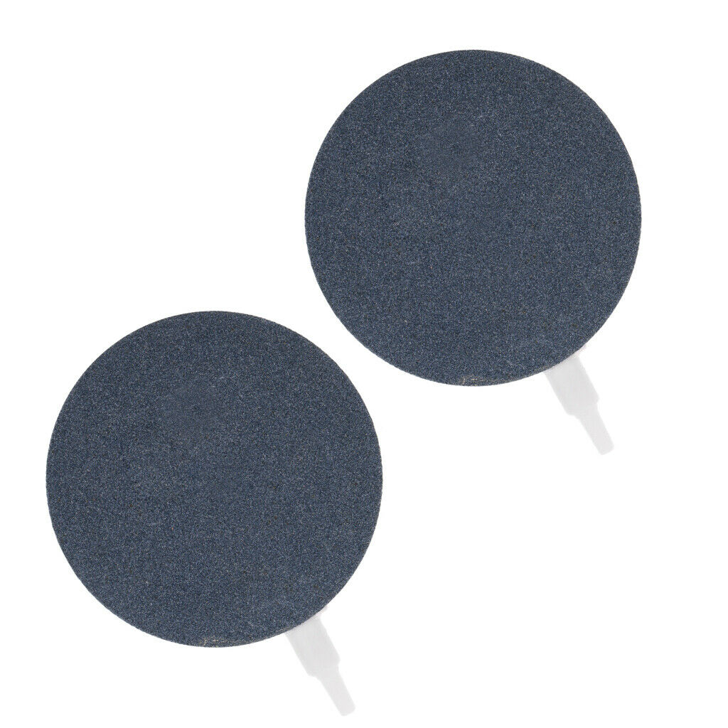 2 Pieces Bubble Air Stone Round Ceramic Airstone Oxygen Pumps