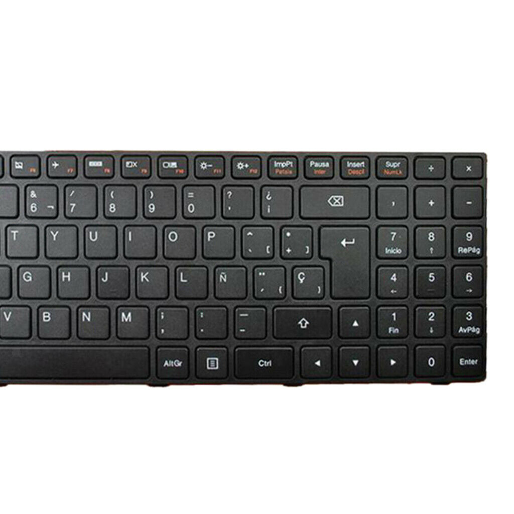Laptop SP QWERTY Spanish Backlit Keyboard for Lenovo IdeaPad 100-15IBY Black