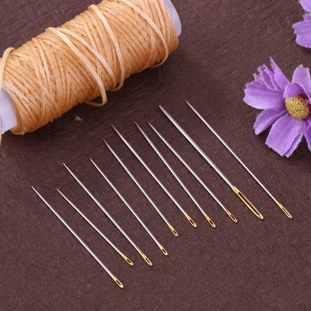 16pcs/set Hand Sewing Needles Kit Household Leather Canvas Carpet Repair Tool