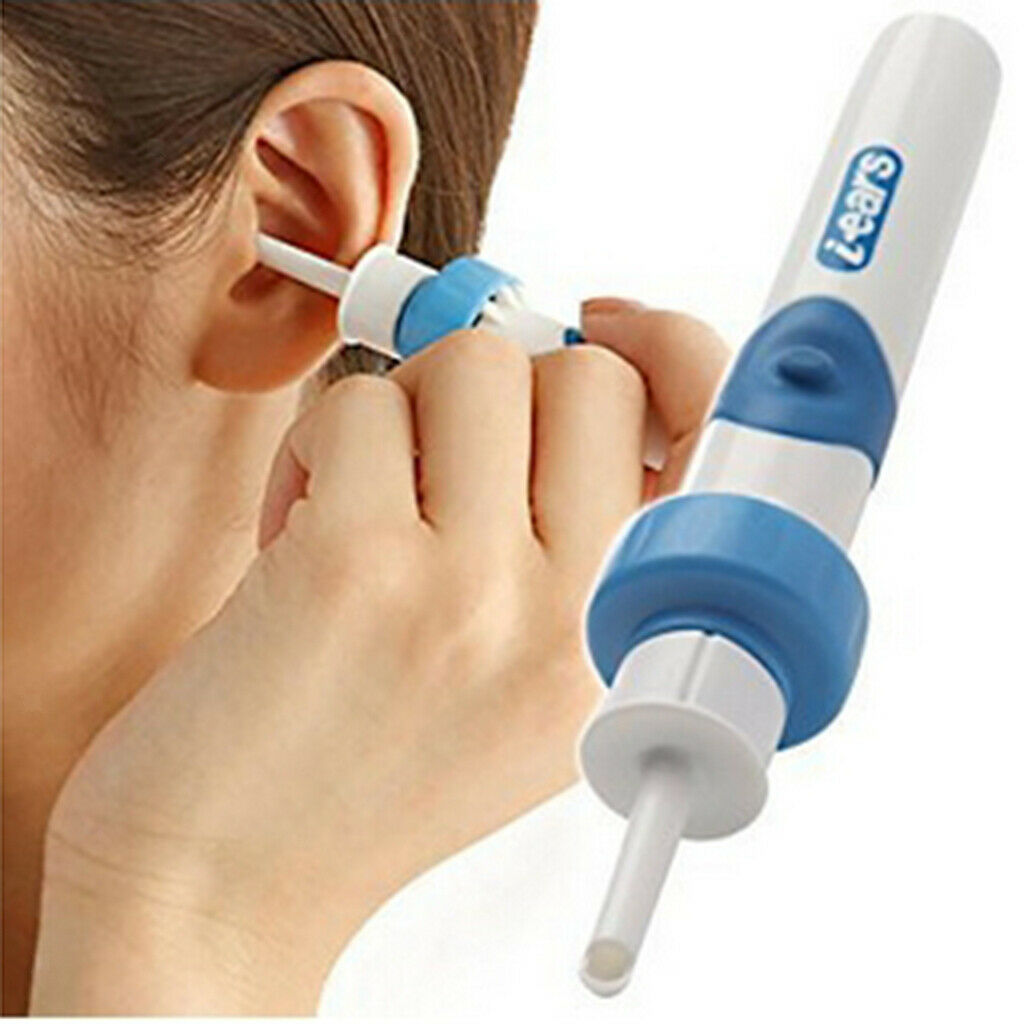 Safety Electric Cordless Ear Wax Cleaner Cleaning Removal Earpick Tool