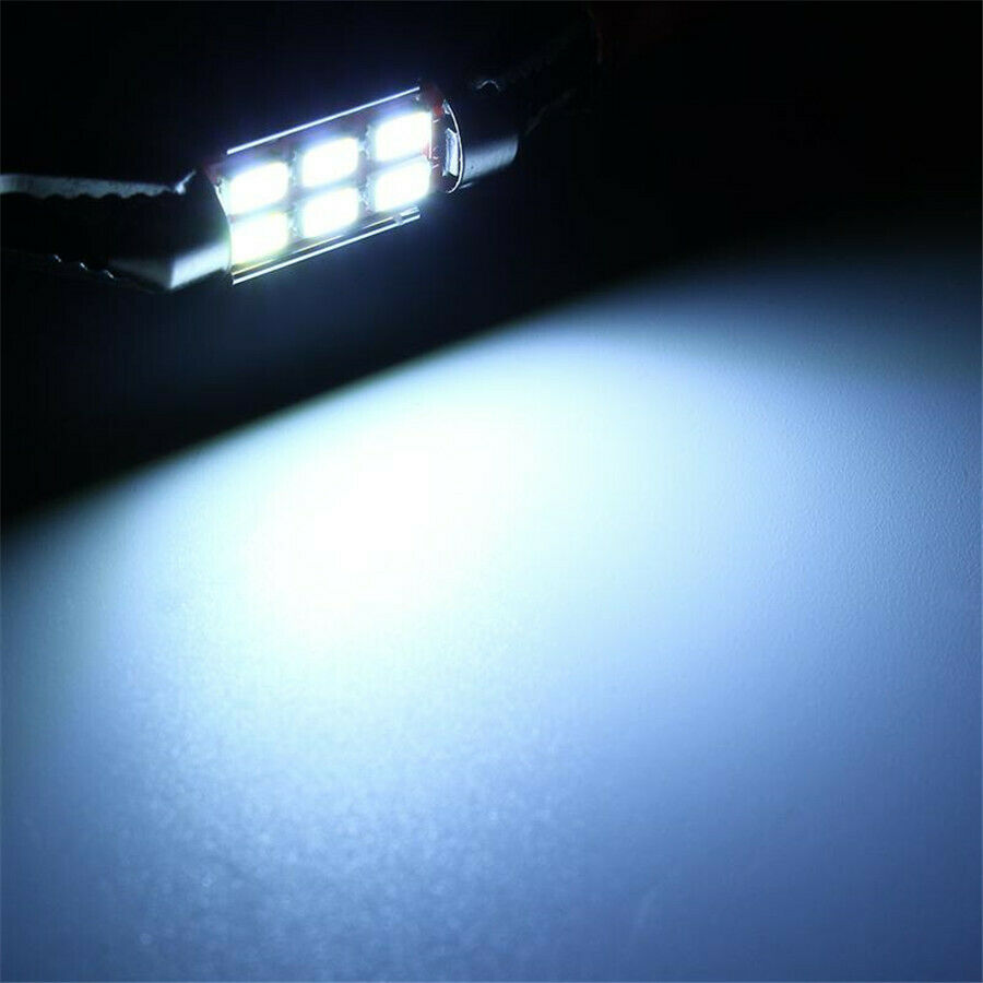14PCS White LED Lights Interior Package Map Dome + License Plate white 6000k