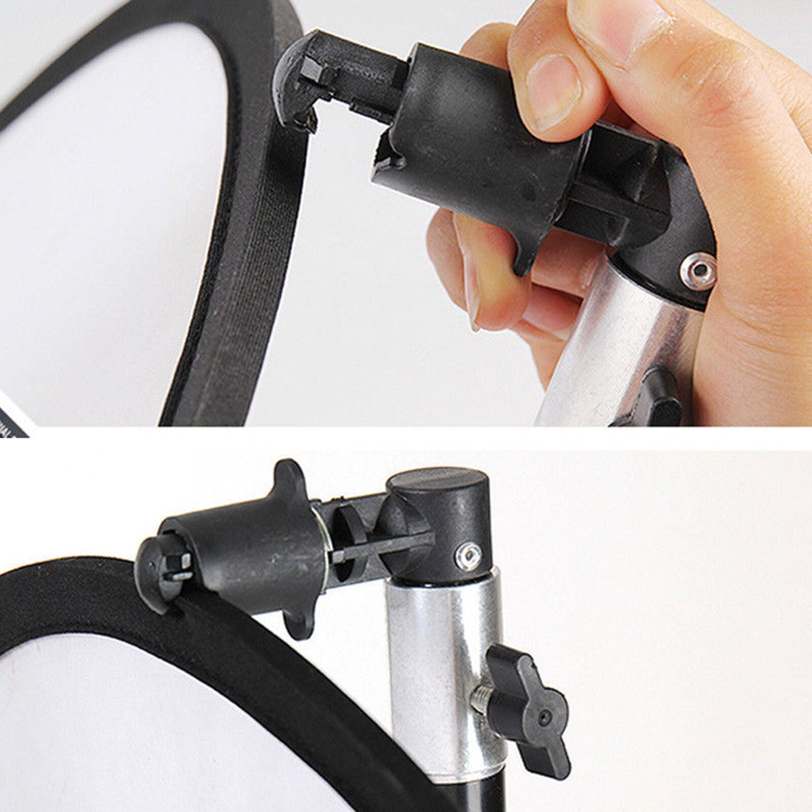 Photo Video Background Studio Reflector Disc Holder Clip Clamp For Light Stand