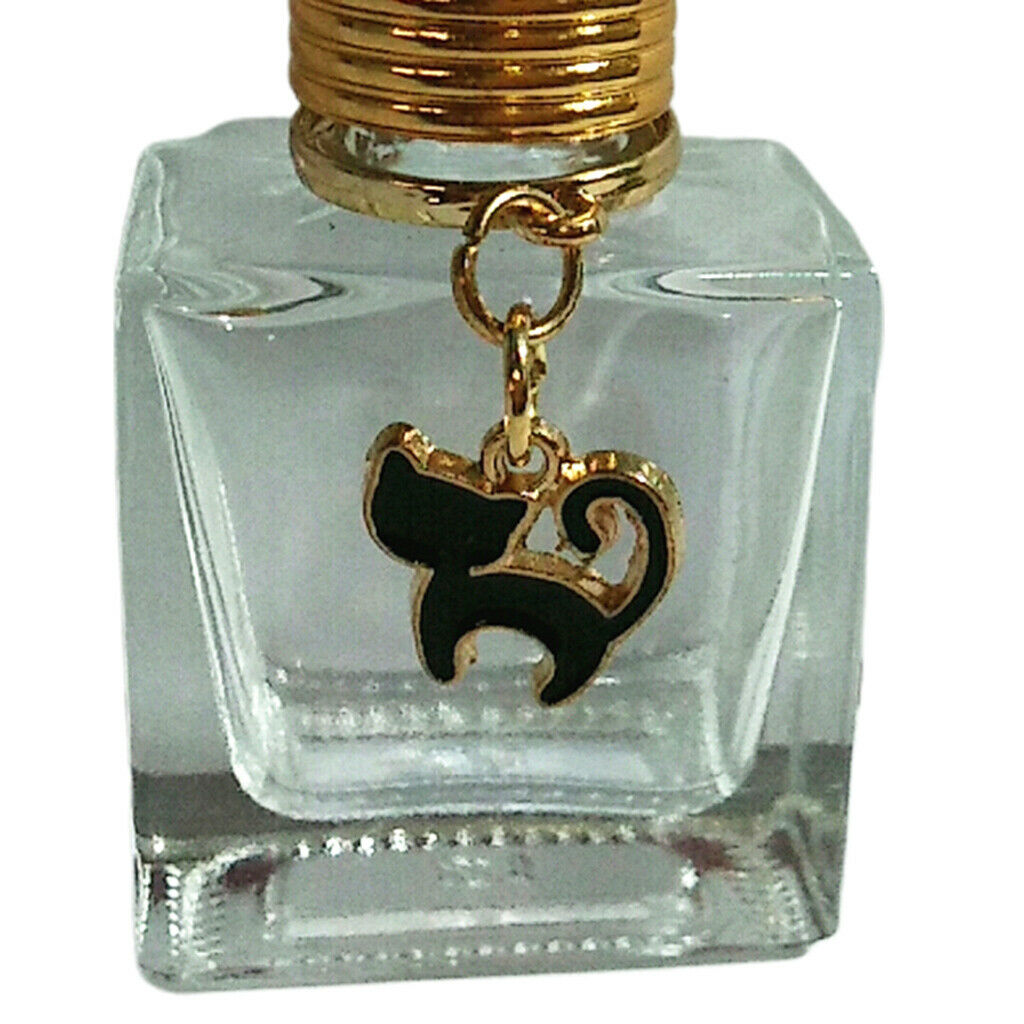 10ml Perfume Roll on Bottles Travel Refillable Lip Gloss Container Vial Cat