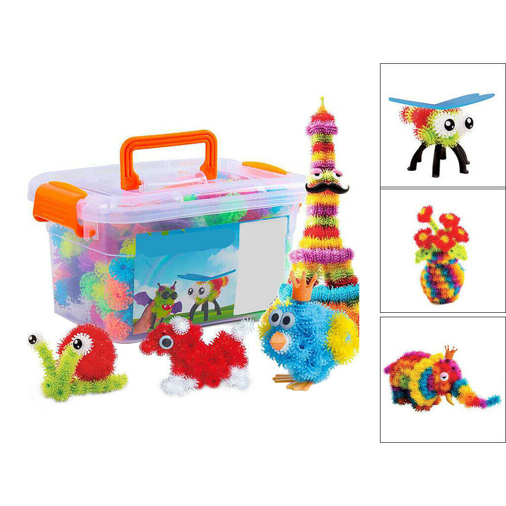 400Pieces DIY Early Educational Sticky Balls Learning Toys for Boys Kids