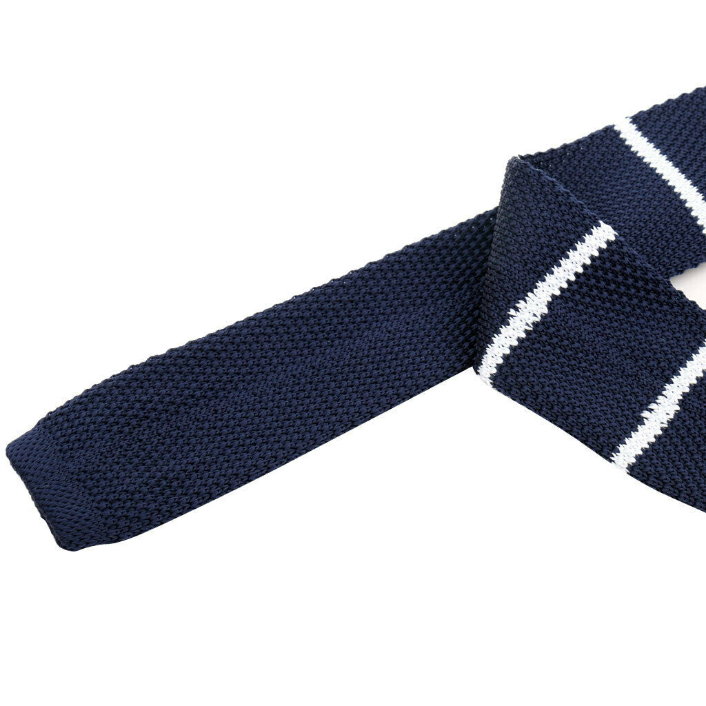 2pcs Gentleman Mens Casual Knit Knitted Flat Ties, Narrow Woven Necktie, Cravate