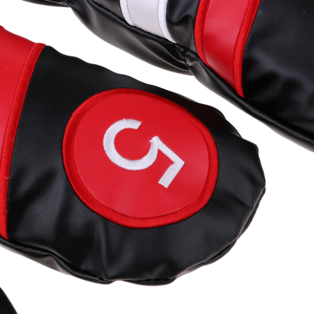 3 lot Waterproof Golf Head Covers Sleeves Fairway Headcovers Protector