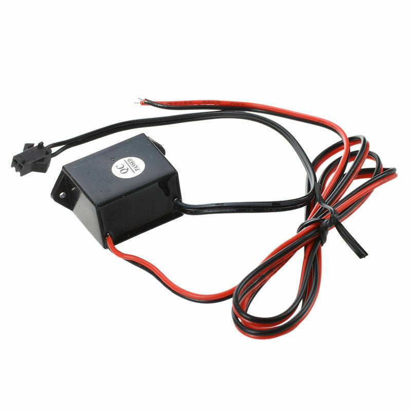 red-black cable DC 12V EL wire neon glow strip light driver unit inverter A1G8G8